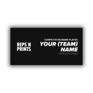 Competition Name Plates